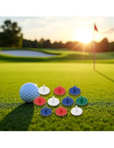 50 Marcadores de Pelota de Golf Cauaoa 1.8 cm Color Aleatorio