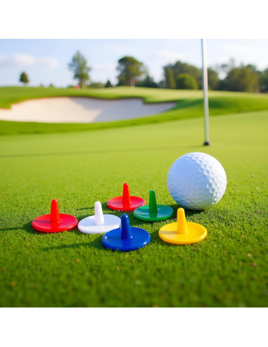 50 Marcadores de Pelota de Golf Cauaoa 1.8 cm Color Aleatorio