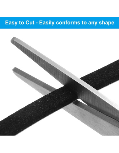 Tira de Sellado PATIKIL 7.92m Espuma Alta Densidad Negro