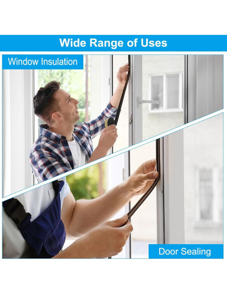 Tira de Sellado PATIKIL 7.92m Espuma Alta Densidad Negro