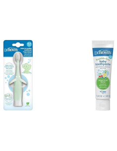 Cepillo de Dientes para Bebés Dr. Brown Elefante + Pasta Sin Sabor 40g
