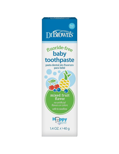 Cepillo de Dientes para Bebés Dr. Brown Elefante + Pasta Sin Sabor 40g