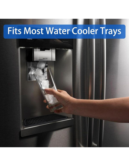 Bandejas de Goteo de Silicona ZHMEINA 2 Pcs 21x8cm Negro