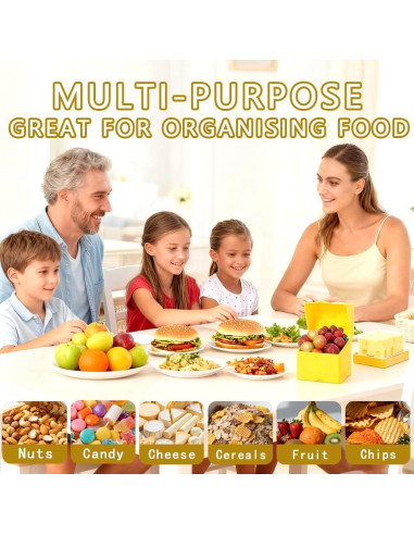 Contenedor de Almacenamiento de Queso en Rodajas WCHOSOZH - 2 Pcs Amarillo