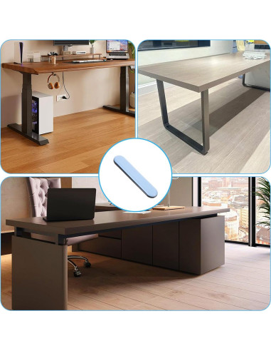 8 Deslizadores de Muebles Exircy Autoadhesivos 75x15.5mm