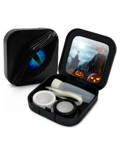 Estuche para Lentes de Contacto UpaClaire Azul con Espejo