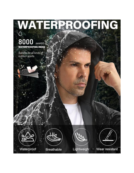 Abrigo de Lluvia Largo Hombre iCreek X-Large Impermeable