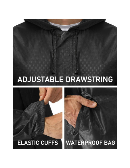 Abrigo de Lluvia Largo Hombre iCreek X-Large Impermeable