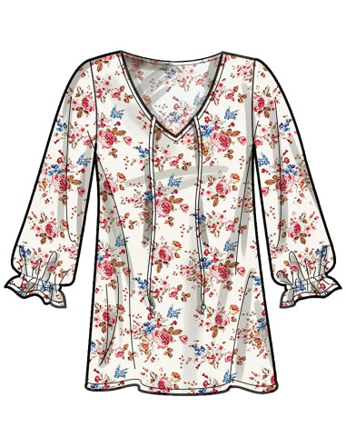 Kit de Patrón de Costura Simplicity S9469 para Blusas Tallas 16-24