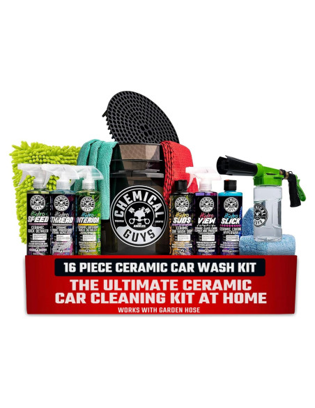 Kit de Lavado y Protección Cerámica 16 Piezas Chemical Guys