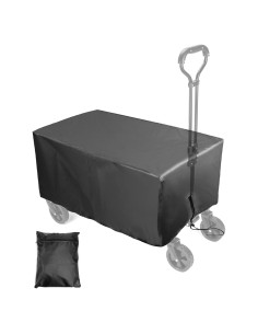 Cubierta Plegable Impermeable QWORK 600D para Carro Jardín 97x56x51cm