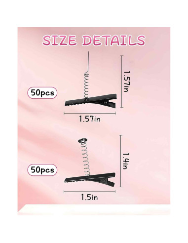 100 Clips de Metal en Forma de Pato Waaqkid para DIY