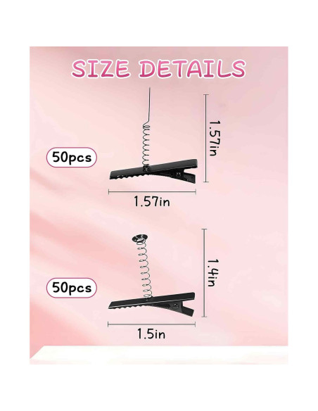 100 Clips de Metal en Forma de Pato Waaqkid para DIY