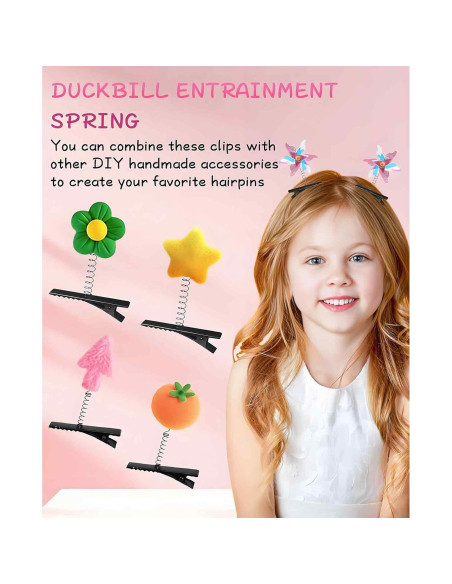 100 Clips de Metal en Forma de Pato Waaqkid para DIY