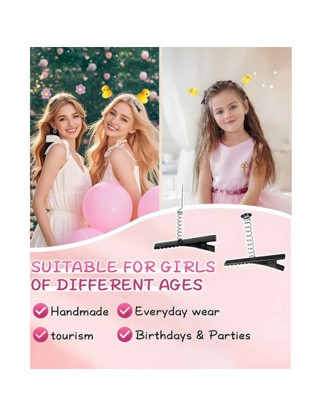 100 Clips de Metal en Forma de Pato Waaqkid para DIY