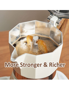 Cafetera Moka Conyee 3 Tazas 150 ml Manual Aluminio 2