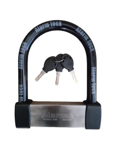 Candado U Lock Antirrobo ENZZONE con Alarma 16mm Acero Inoxidable