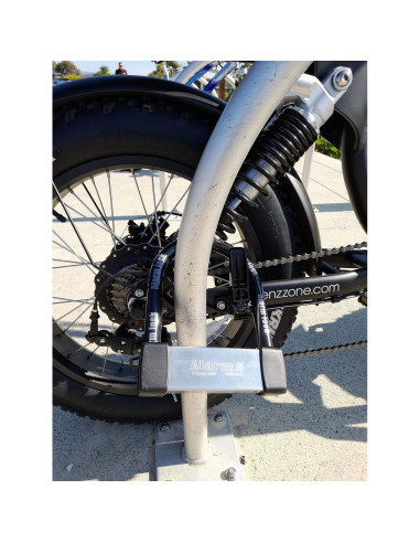 Candado U Lock Antirrobo ENZZONE con Alarma 16mm Acero Inoxidable