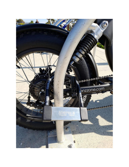 Candado U Lock Antirrobo ENZZONE con Alarma 16mm Acero Inoxidable