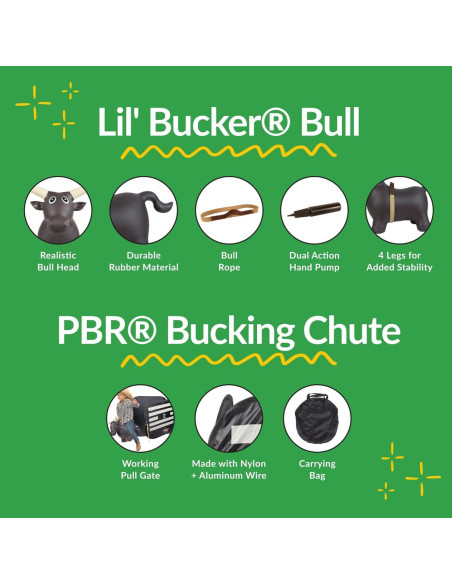 Toro Inflable Lil Bucker Big Country Toys + Chute PBR