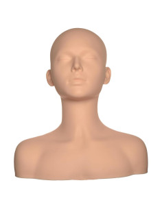 Cabeza de Maniquí de Silicona Suave 10-1 con Hombros