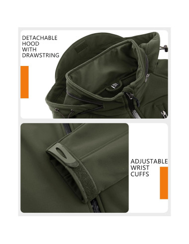 Chaqueta Táctica de Invierno TACVASEN para Hombre XX-Large Verde