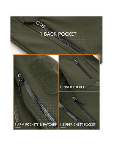 Chaqueta Táctica de Invierno TACVASEN para Hombre XX-Large Verde