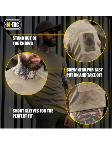 Camiseta Táctica M-Tac para Hombres - Poliester Transpirable