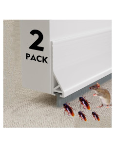 Paquete de 2 Barras de Barrido WUMUTI 99 cm Blanco