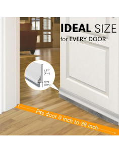 Paquete de 2 Barras de Barrido WUMUTI 99 cm Blanco 2