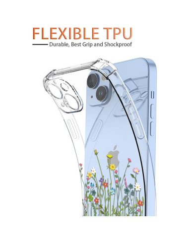 Funda transparente para Sony Xperia 10 II - Diseño de flores