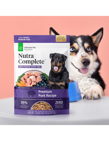 Comida Liofilizada para Perros Nutra Complete 0.45 kg Cerdo