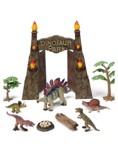 Juego de Parque de Dinosaurios EKU Stegosaurus 22x32cm