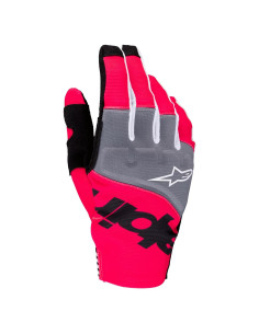 Guantes de Motocicleta Alpinestars Techstar Negro/Rosa Fluo XXL
