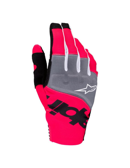 Guantes de Motocicleta Alpinestars Techstar Negro/Rosa Fluo XXL