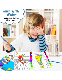 Libro de Colorear Acuarela JZILU - Set de Pintura Mágica 2