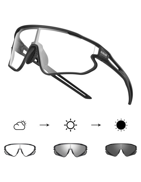 Gafas de Ciclismo ALTALIST UV400 Fotocromáticas Ajustables