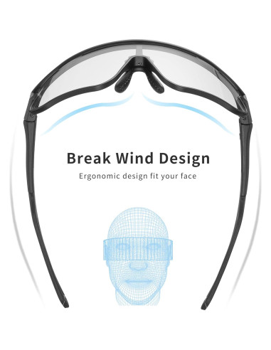 Gafas de Ciclismo ALTALIST UV400 Fotocromáticas Ajustables