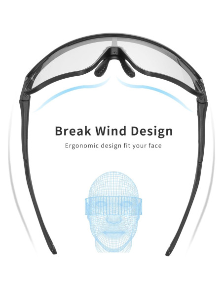 Gafas de Ciclismo ALTALIST UV400 Fotocromáticas Ajustables