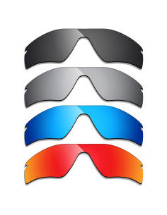 Lentes Polarizados Alphax para Oakley Radar Path - Negro/Titanio/Azul/Rojo