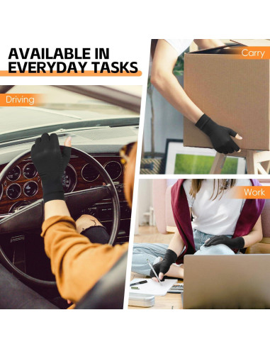 Guantes de Artritis Big Mango, Compresión Cobre, Talla Grande