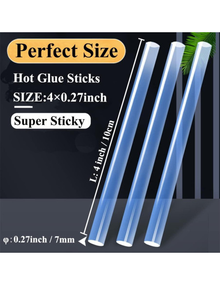 Palitos de Pegamento Caliente MONVICT 200 Unidades 10.16 cm