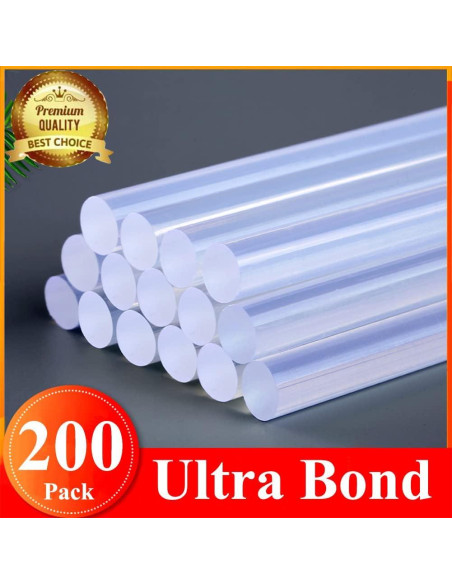 Palitos de Pegamento Caliente MONVICT 200 Unidades 10.16 cm