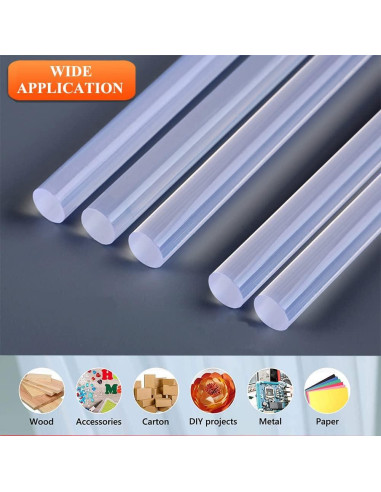 Palitos de Pegamento Caliente MONVICT 200 Unidades 10.16 cm