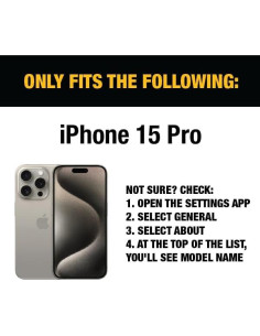 Protector de Pantalla de Vidrio Templado DEWALT para iPhone 15 Pro - 2 Unidades 2