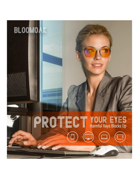 Gafas Bloomoak Antirreflejo Luz Azul 99% - Armazón Transparente