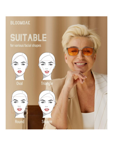 Gafas Bloomoak Antirreflejo Luz Azul 99% - Armazón Transparente