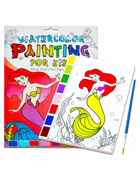 Libro de Colorear Acuarelas JZILU para Niños - Pintura Mágica