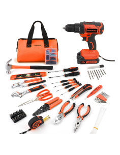 Juego de Taladro Inalámbrico 20V COMOWARE 171 Piezas