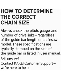 Cadena de Motosierra KAKEI 16" 3/8 LP .043" 56 Enlaces - 3 Unidades 2